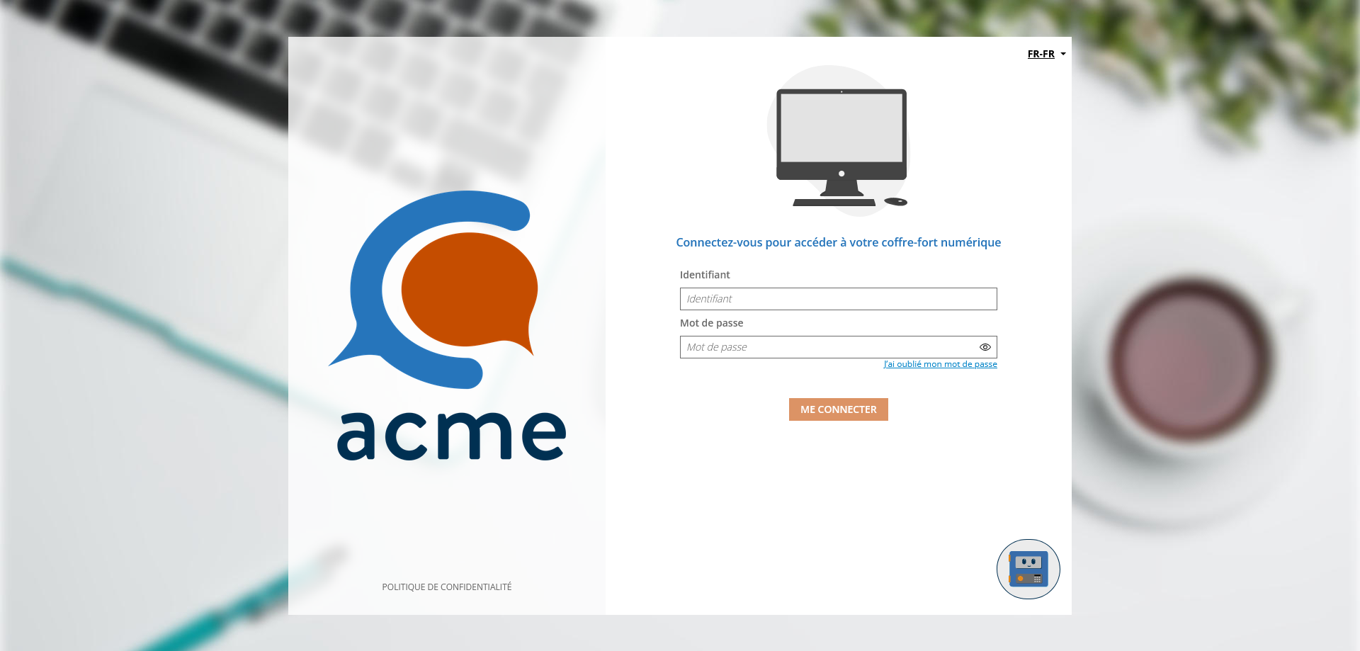 Page de connexion